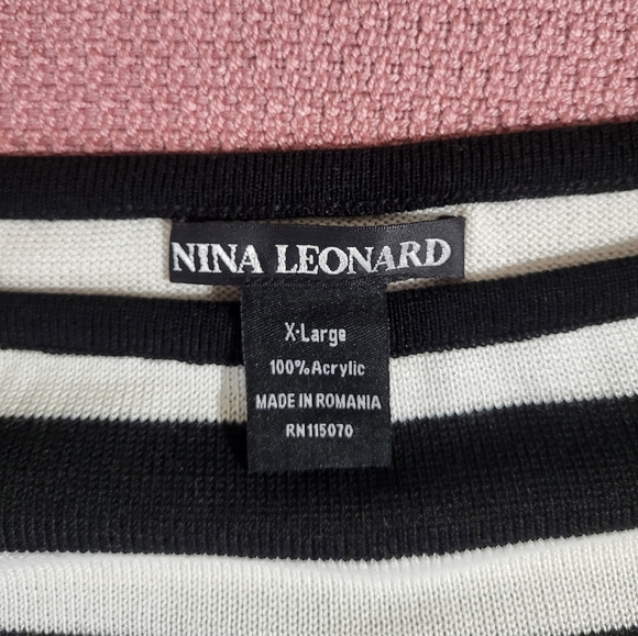 Nina Leonard Pullover Sweater Made in Romania Women's X-Large - Picture 5 of 8
